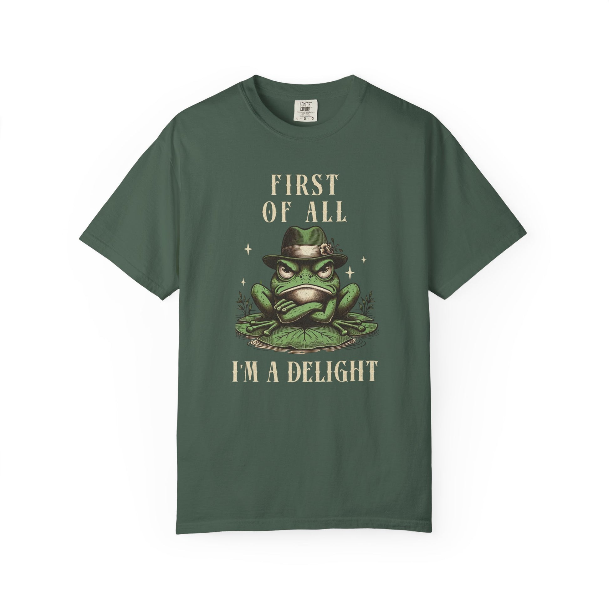 Funny Frog T-Shirt Retro Vibes Froggy Meme Shirt Vintage Frog And Toad Aesthetic Frog Lover Gift For Her Birthday Viral Trendy Shirt T-Shirt Printify Blue Spruce S