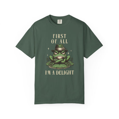 Funny Frog T-Shirt Retro Vibes Froggy Meme Shirt Vintage Frog And Toad Aesthetic Frog Lover Gift For Her Birthday Viral Trendy Shirt T-Shirt Printify Blue Spruce S