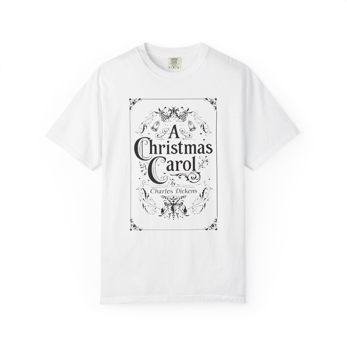 A Christmas Carol Shirt, Vintage Charles Dickens Victorian, Scrooge Fezziwig's Ball, Holiday Tradition X-Mas Movie Sweater Bookish Christmas T-Shirt Printify White S