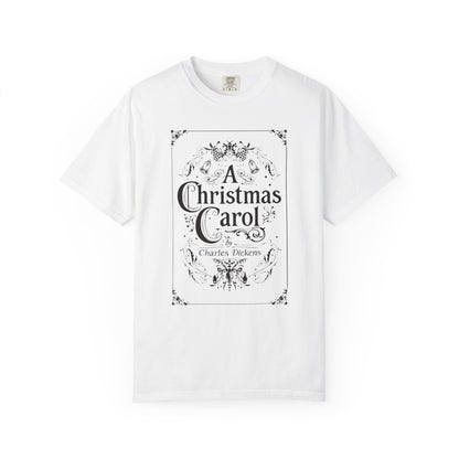 A Christmas Carol Shirt, Vintage Charles Dickens Victorian, Scrooge Fezziwig's Ball, Holiday Tradition X-Mas Movie Sweater Bookish Christmas T-Shirt Printify White S