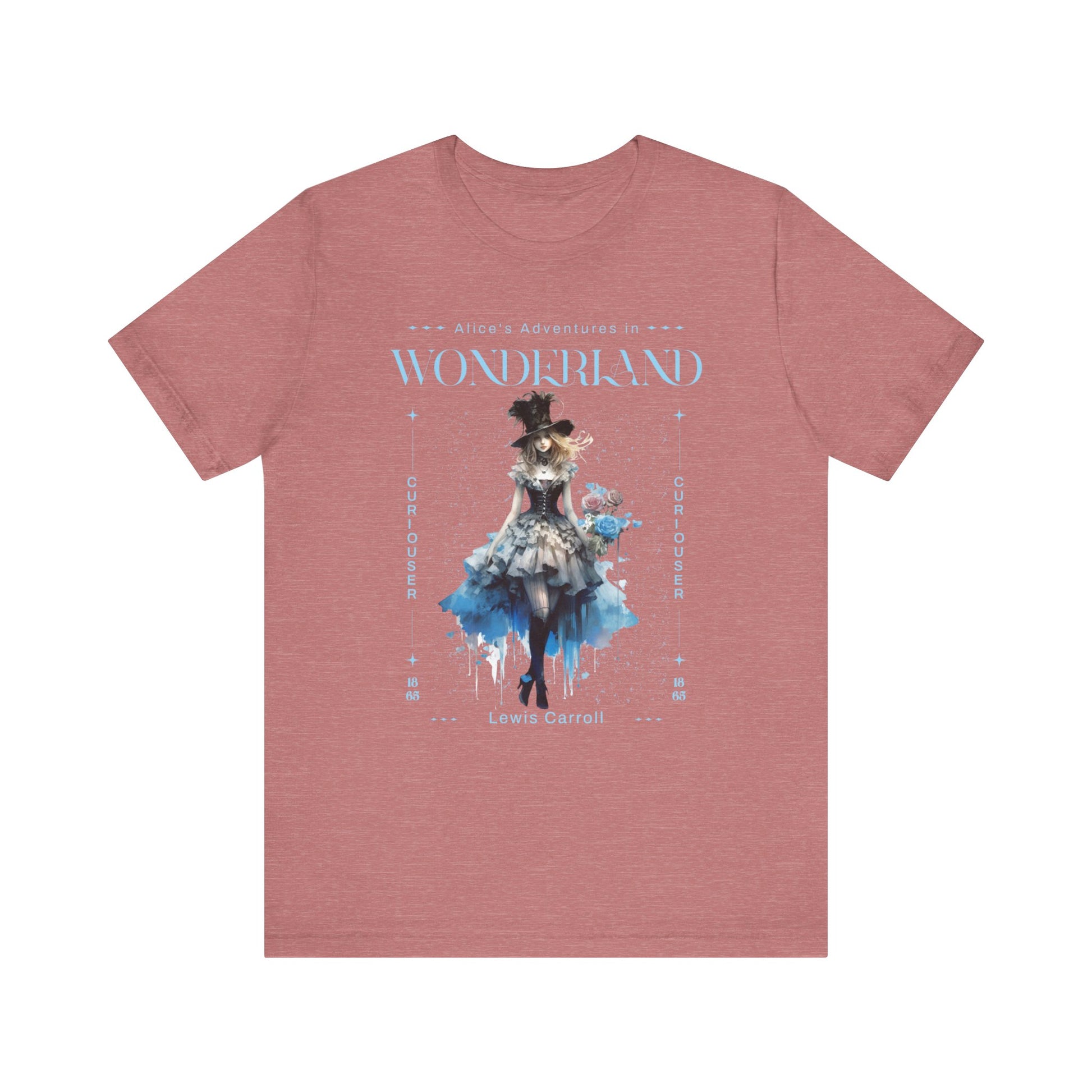 3001 Unisex Jersey Short Sleeve Tee Alice in Wonderland T-Shirt Printify Heather Mauve S 