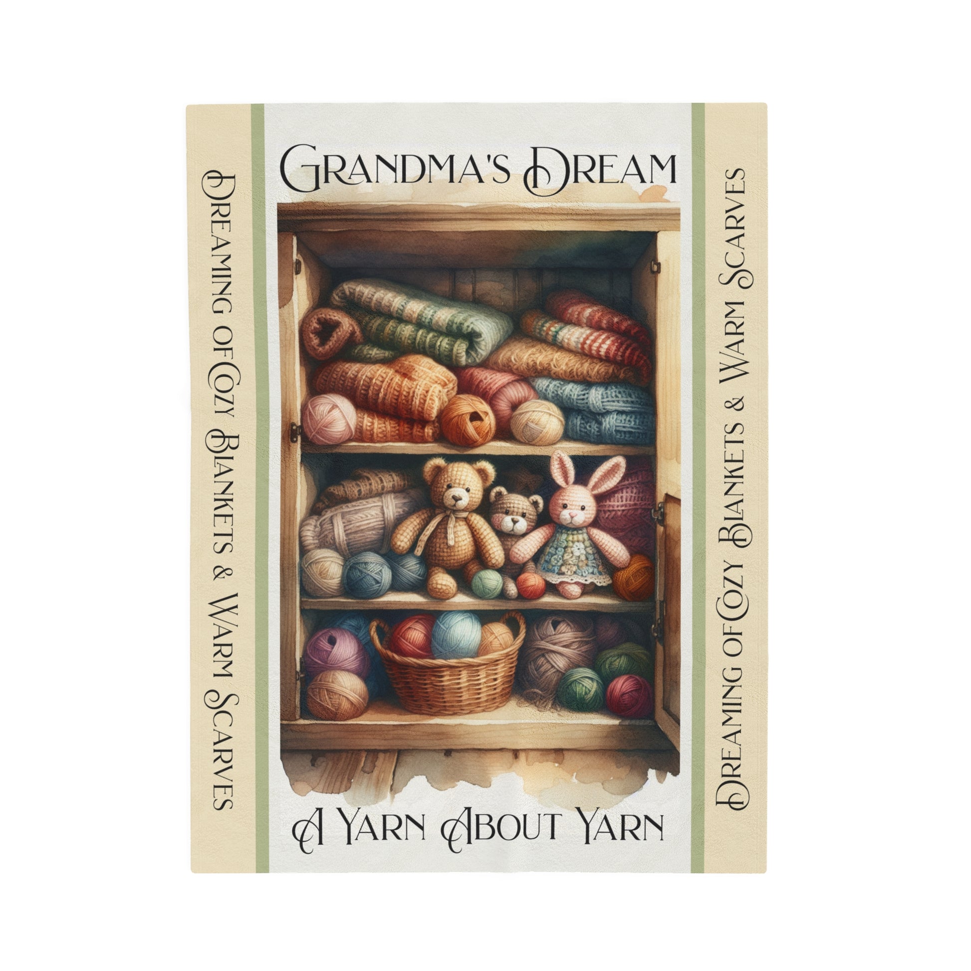 Grandma's Dream Yarn Lover All Over Prints Printify 30" × 40"  