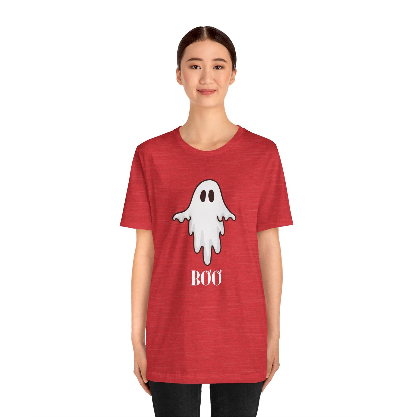 Halloween Ghost  TShirt,  Cute Ghost Shirt, Spooky Season Tee, Halloween Party T-Shirt, Autumn Style T Shirt, Trick or Treating Style, T-Shirt Printify   