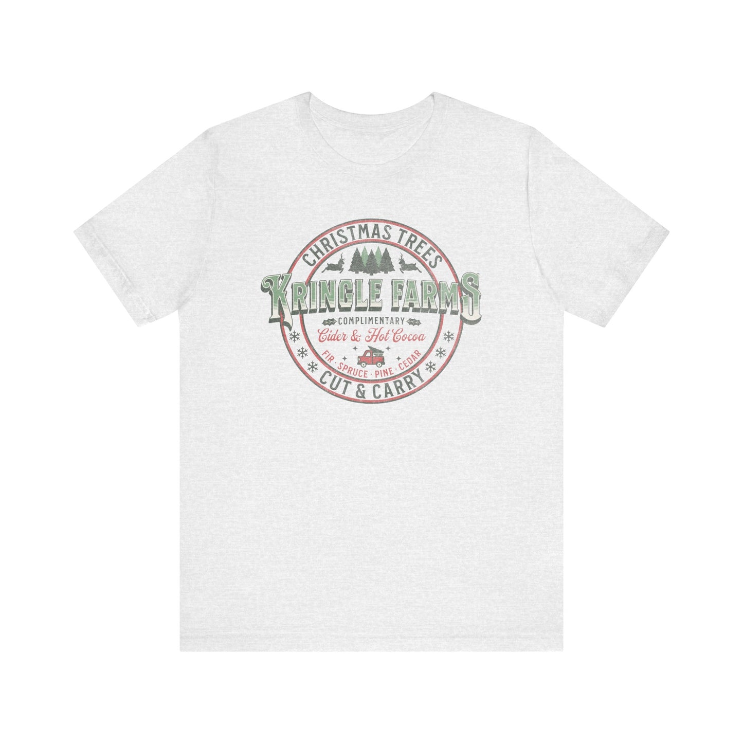 Christmas Tree Farm Shirt, Family Holiday Tradition Tree Cutting Shirt, Family Christmas Vacation Shirts, Christmas Tree Decorating Shirts T-Shirt Printify Ash XS 