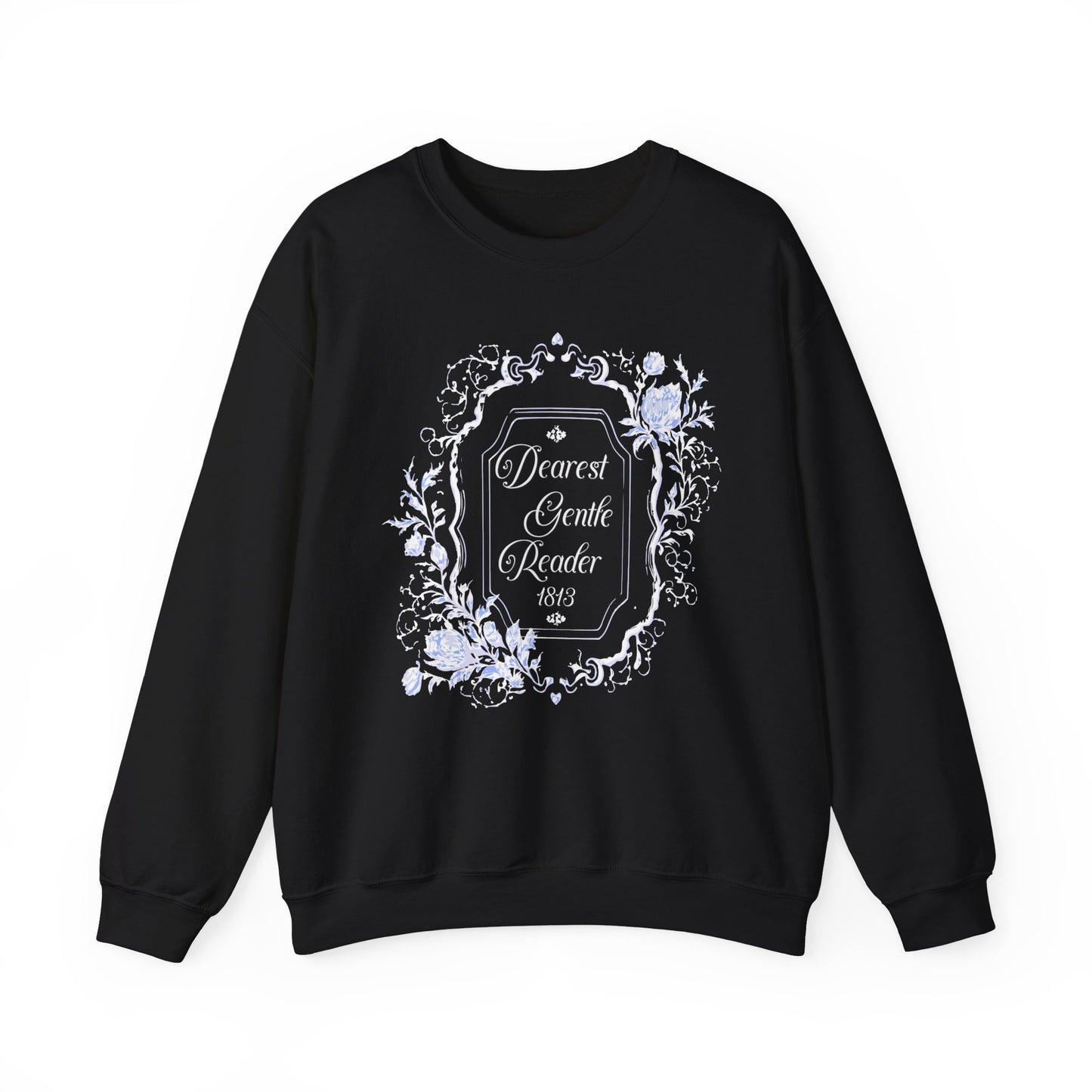 Dearest Gentle Reader Sweatshirt Regency England Ton Society Papers Gift For Historical Romance Fan Drama Romance Reader Gift Bookclub Gift Sweatshirt Printify S Black 