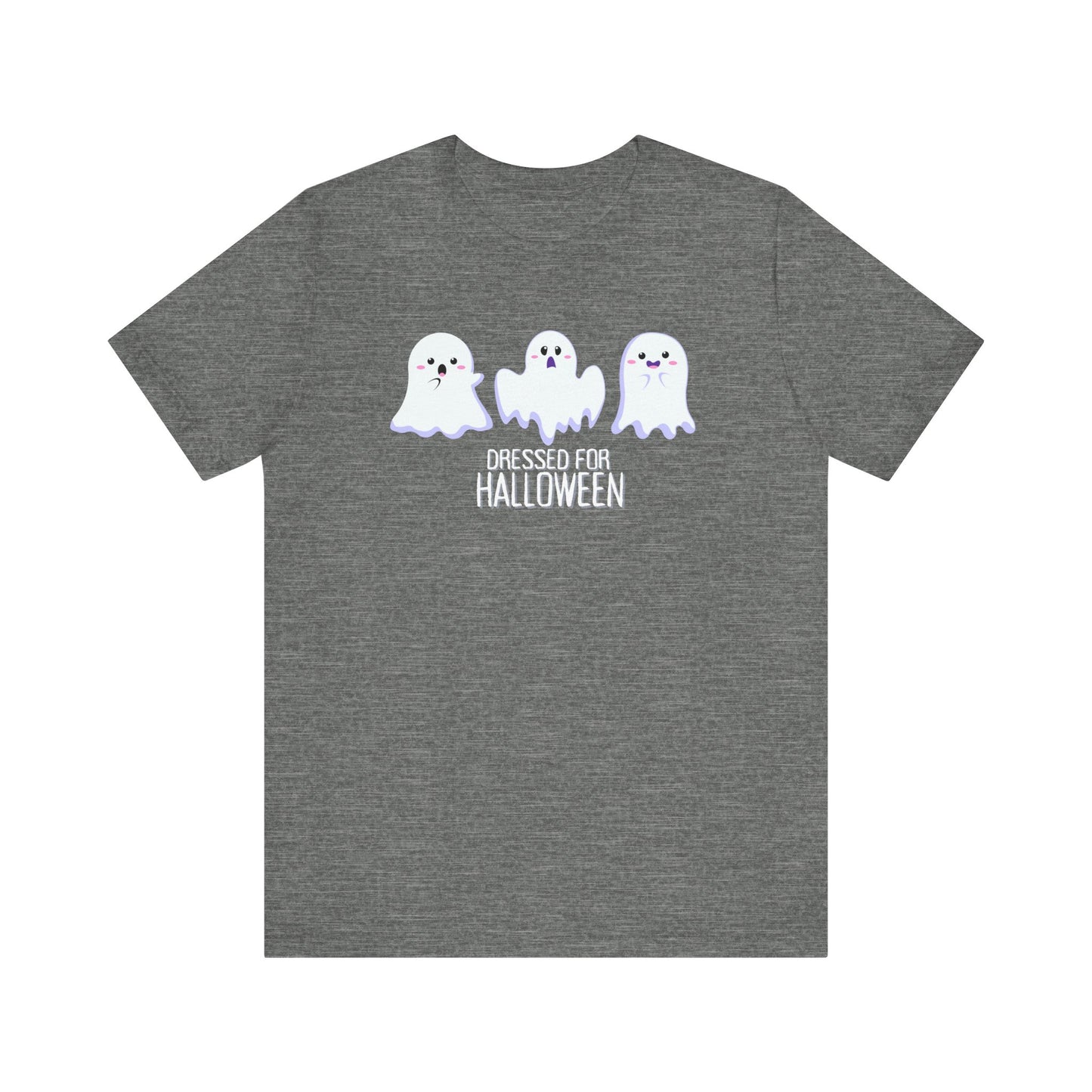 Halloween Cute Ghosts TShirt, Spooky Season Tee, Trick or Treating Shirt, Halloween Party T-Shirt, Funny Ghost Graphic T Shirt T-Shirt Printify Deep Heather XS 