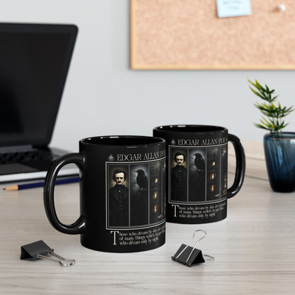 Edgar Allan Poe Mug Gothic Literary Gift For Book Lover Dark Academia Macabre Fall Coffee Cup Halloween Poetember Party Gift For Bookclub Mug Printify