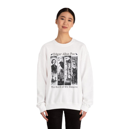 Edgar Allan Poe Sweatshirt The Raven Nevermore Gothic Horror Sweater Dark Academia Macabre Halloween Gift for Book Lovers Birthday Christmas Sweatshirt Printify
