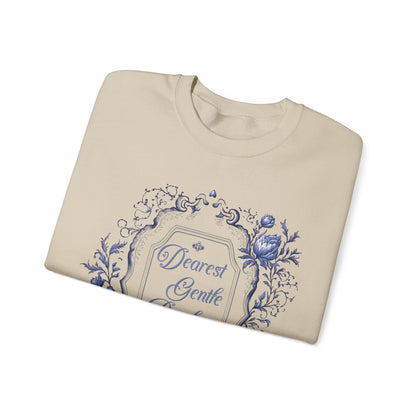 Dearest Gentle Reader Sweatshirt Regency England Ton Society Papers Gift For Historical Romance Fan Drama Romance Reader Gift Bookclub Gift Sweatshirt Printify   