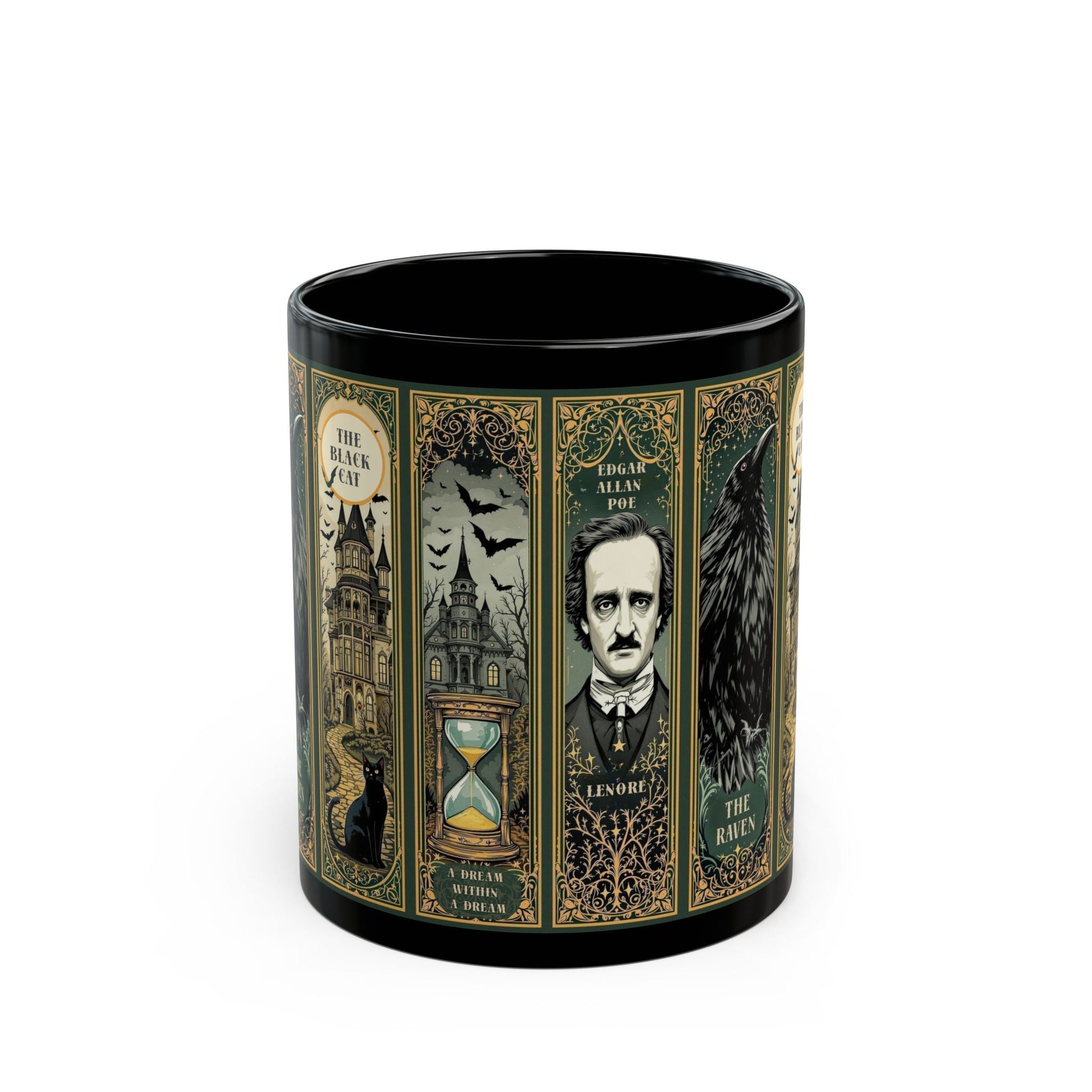 Edgar Allan Poe Mug Gothic Literary Gift For Book Lover Dark Academia Macabre Fall Coffee Cup Halloween Poetember Party Gift For Bookclub Mug Printify