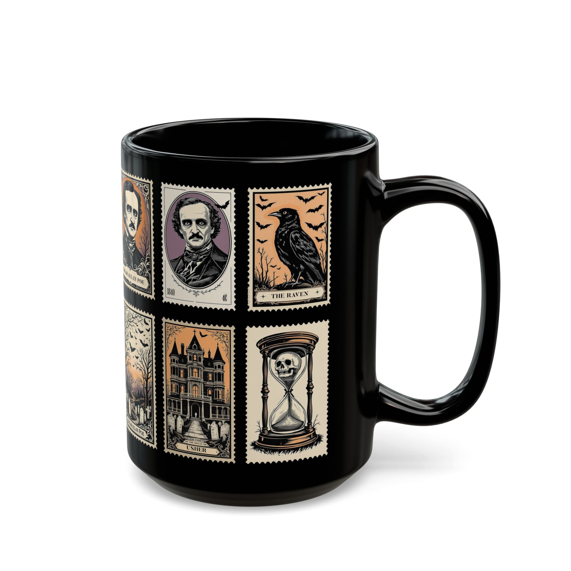 Edgar Allan Poe Mug Gothic Literary Gift For Book Lover Dark Academia Macabre Fall Coffee Cup Halloween Poetember Party Gift For Bookclub Mug Printify