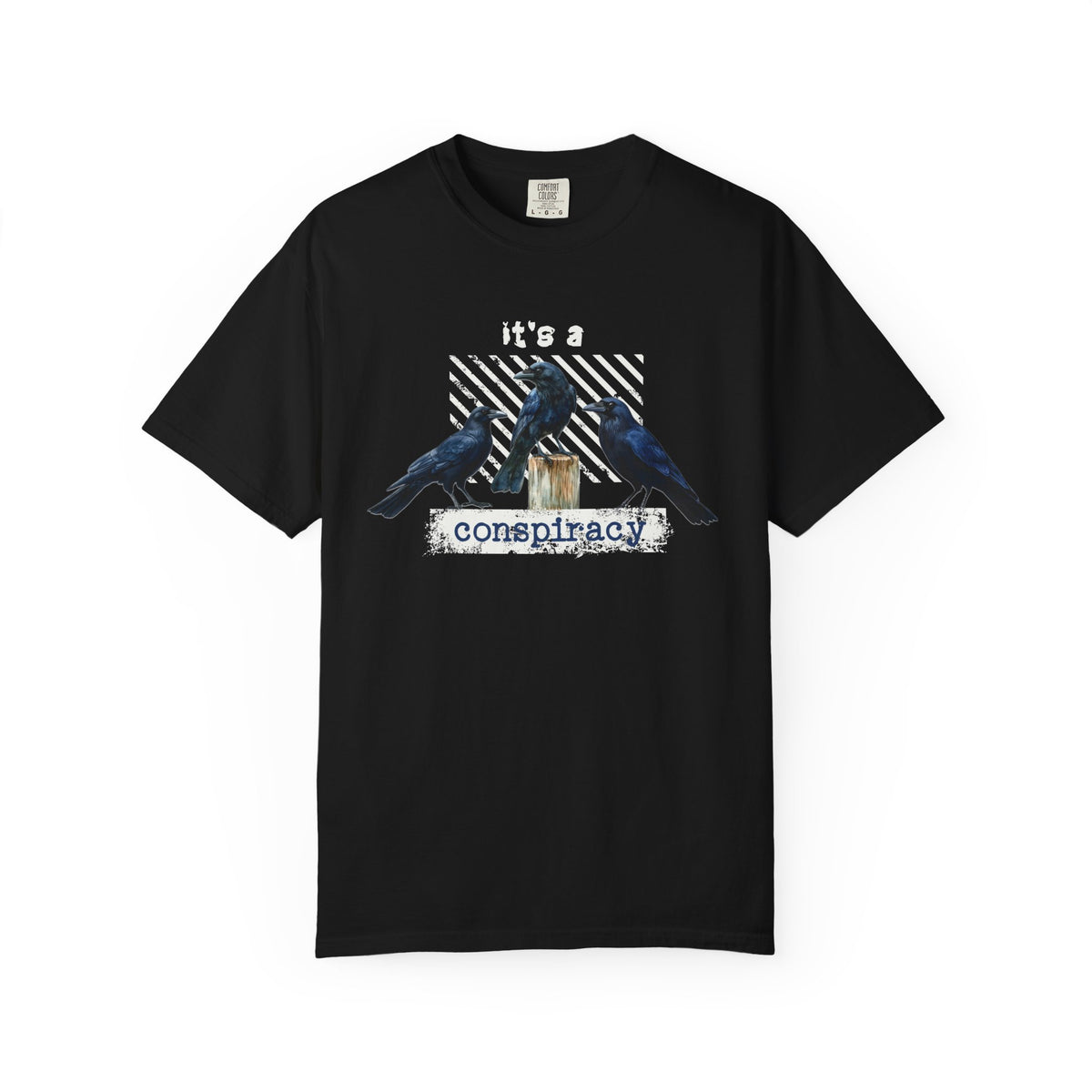 It's a Conspiracy Raven Trio T-Shirt | Crow Graphic Tee