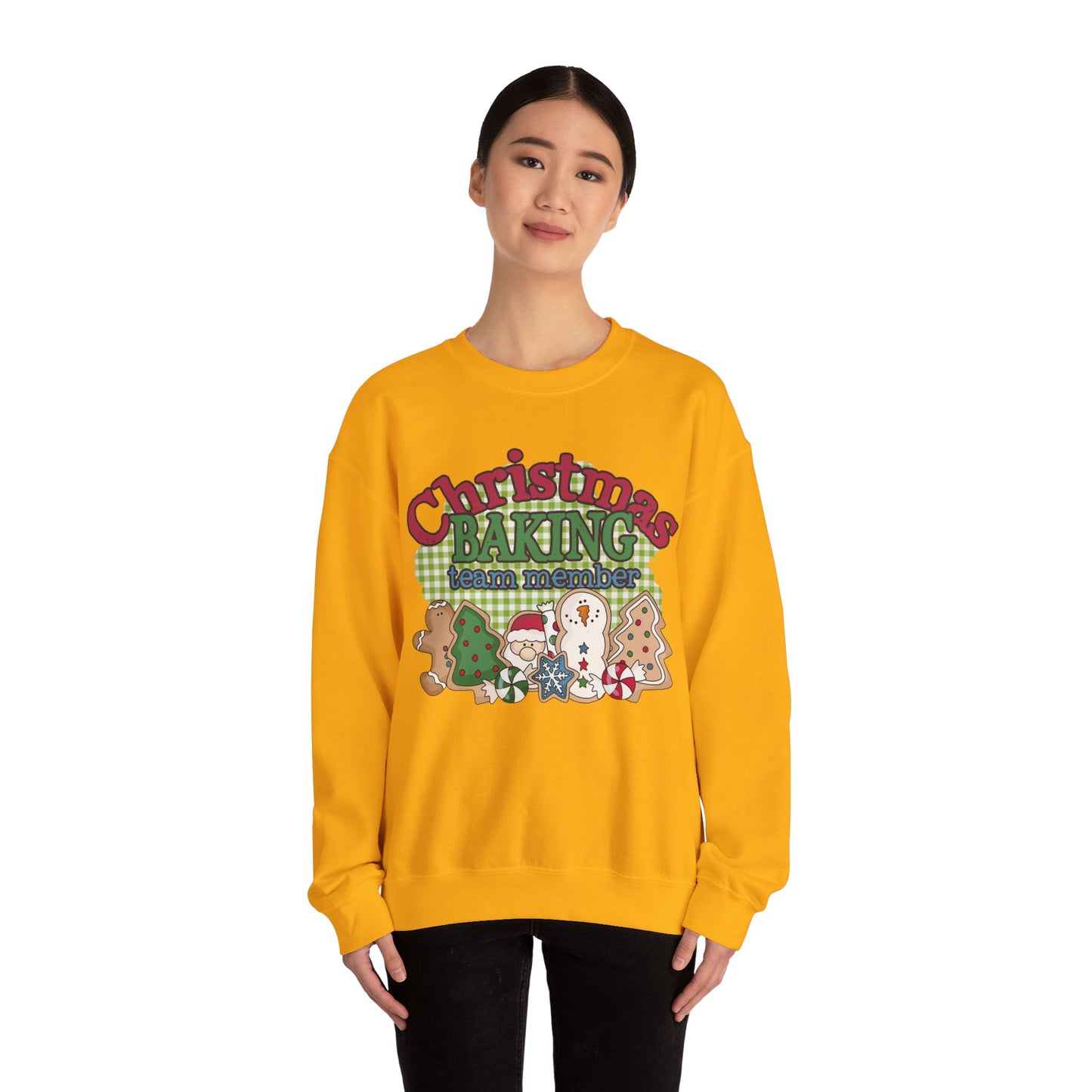 Christmas Baking Team Sweatshirt, Christmas Baking Crew Matching Sweater, Christmas Baking Women's Christmas Shirts, Christmas Cookie Crew Sweatshirt Printify   