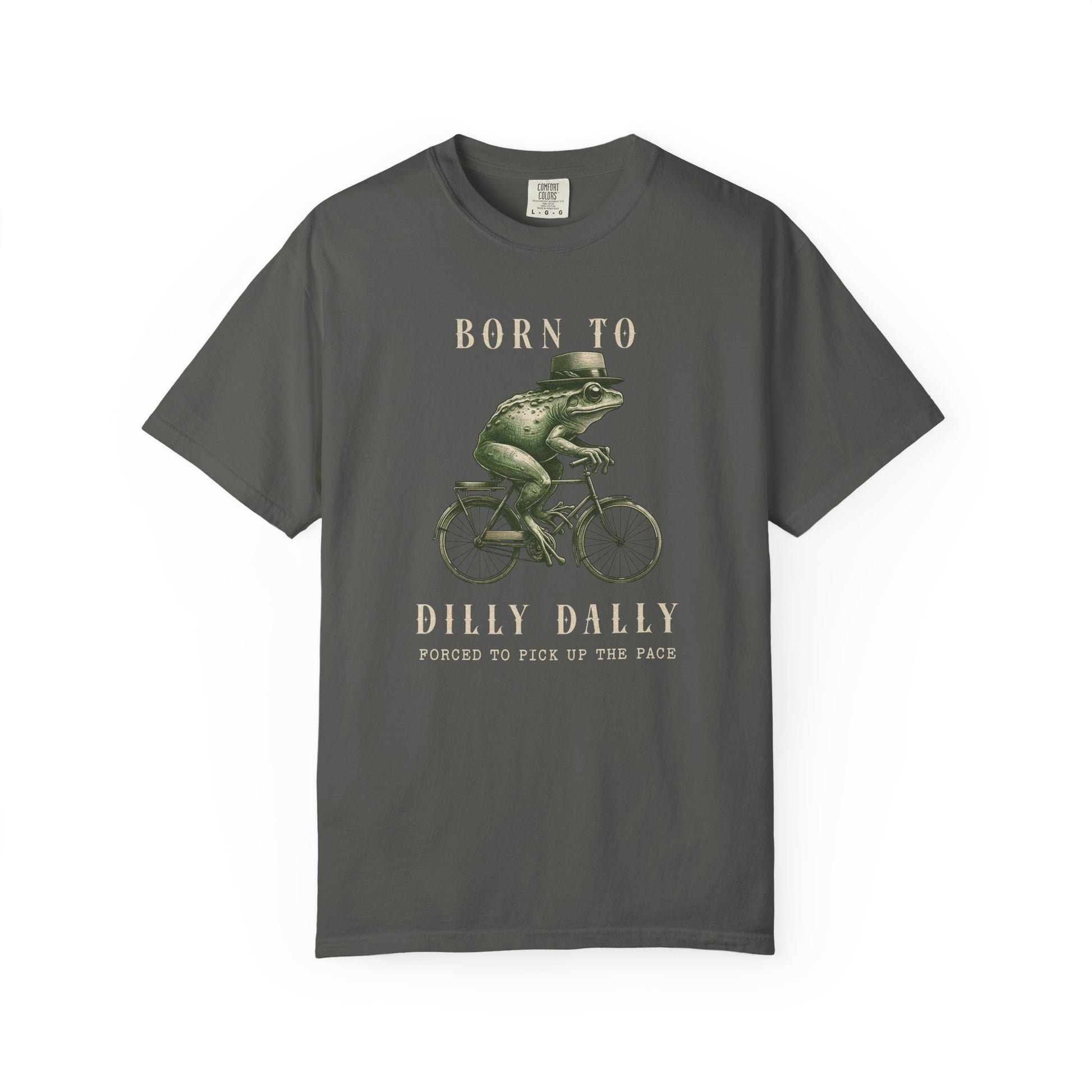 Dilly Dally Frog T-Shirt Retro Funny Froggy Meme Shirt Vintage Frog And Toad Aesthetic Frog Lover Gift For Her Birthday Viral Trendy Shirt T-Shirt Printify Pepper S