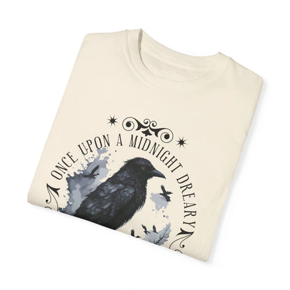 Edgar Allan Poe Shirt, The Raven Nevermore Poet, Poetry Lover Tee, Book, Reading Lover Shirt, Gothic, Light Academia Gifts, Comfort Colours T-Shirt Printify   