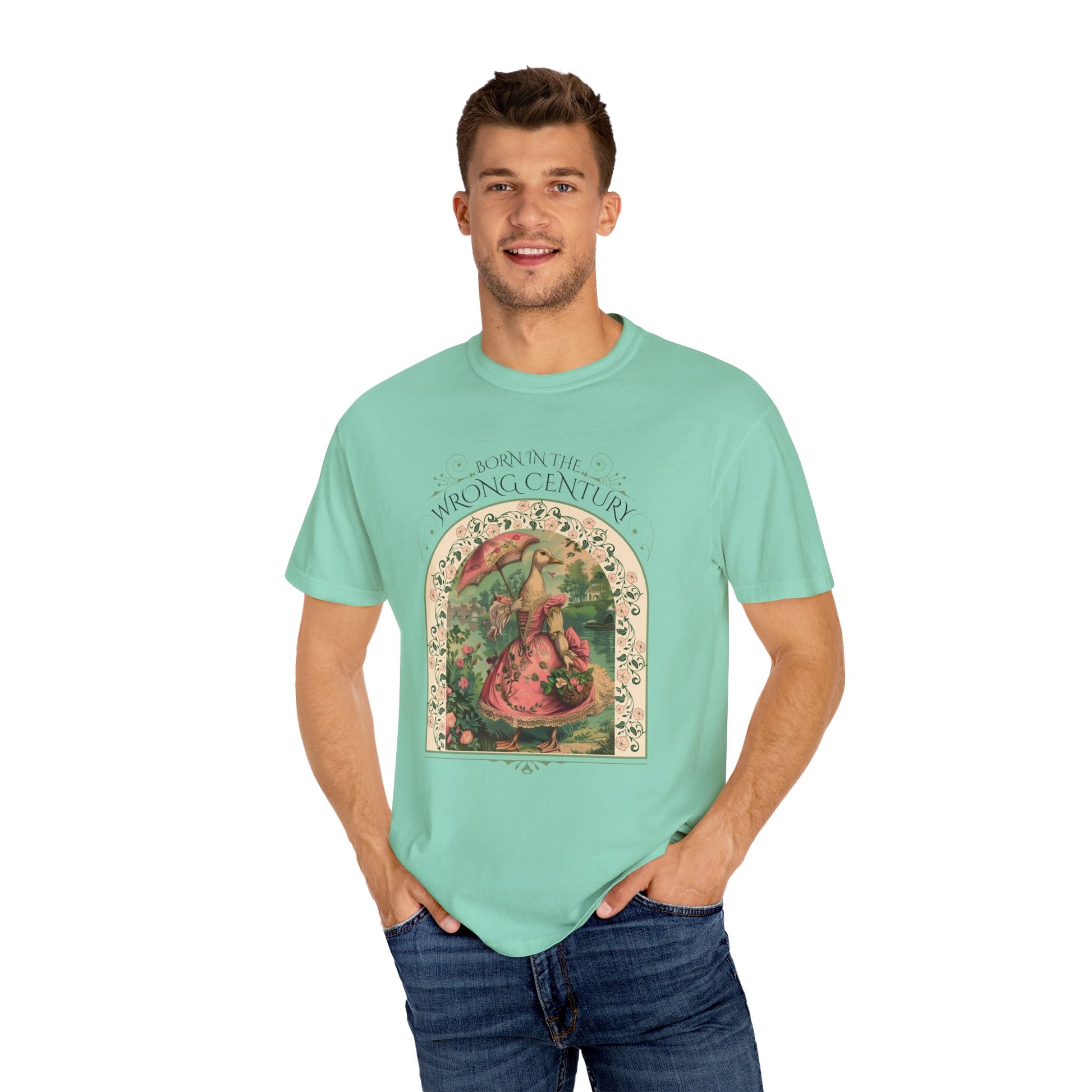 Historical Romance Reader TShirt Gift For Regency Victorian Period Goose Lover Shirt Regency Romance Book Gift For Her Vintage Goose Design T-Shirt Printify   