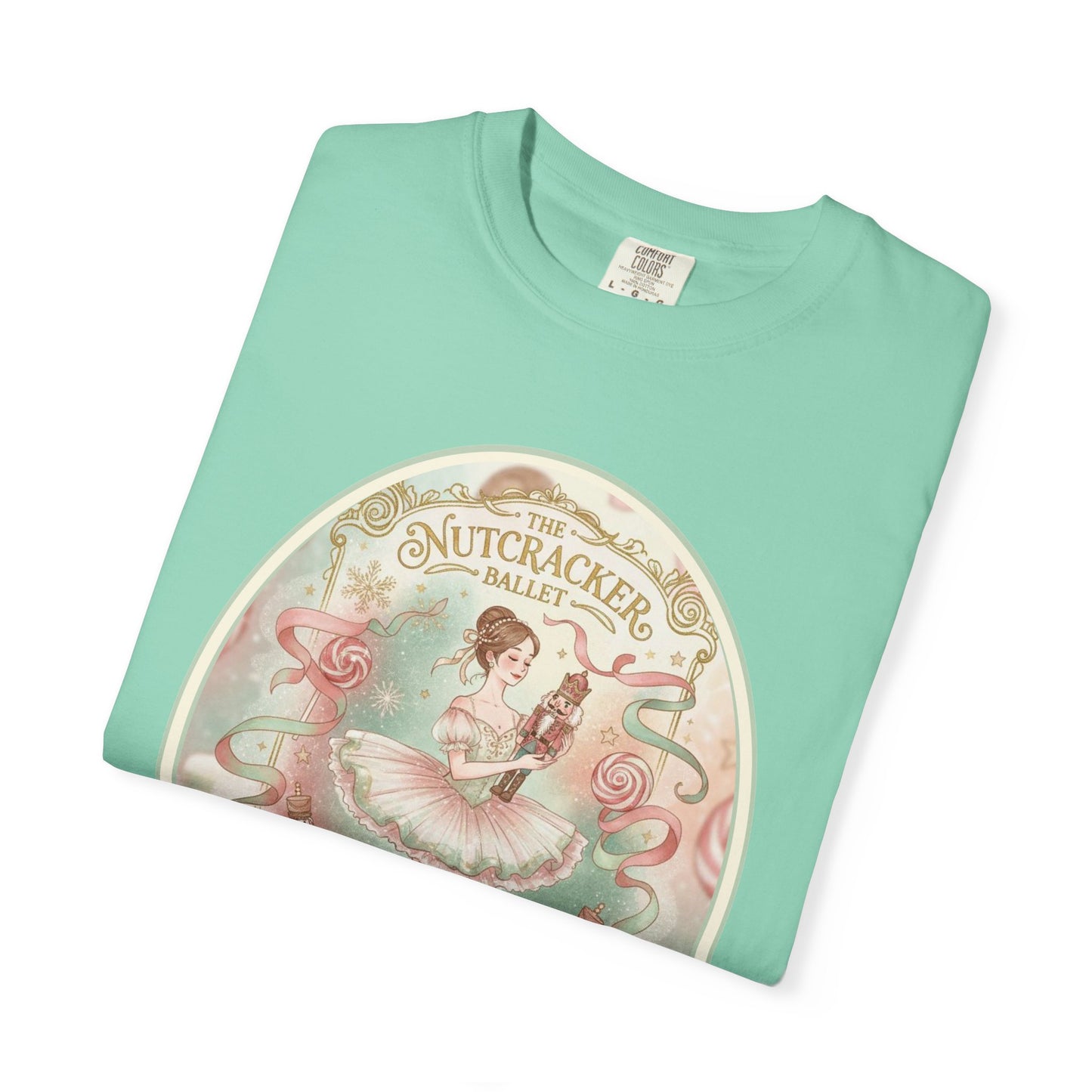 Nutcracker Ballet T-Shirt, Sugar Plum Fairy Christmas Tee, Holiday Dance Shirt, Coquette Pastel Christmas Gift