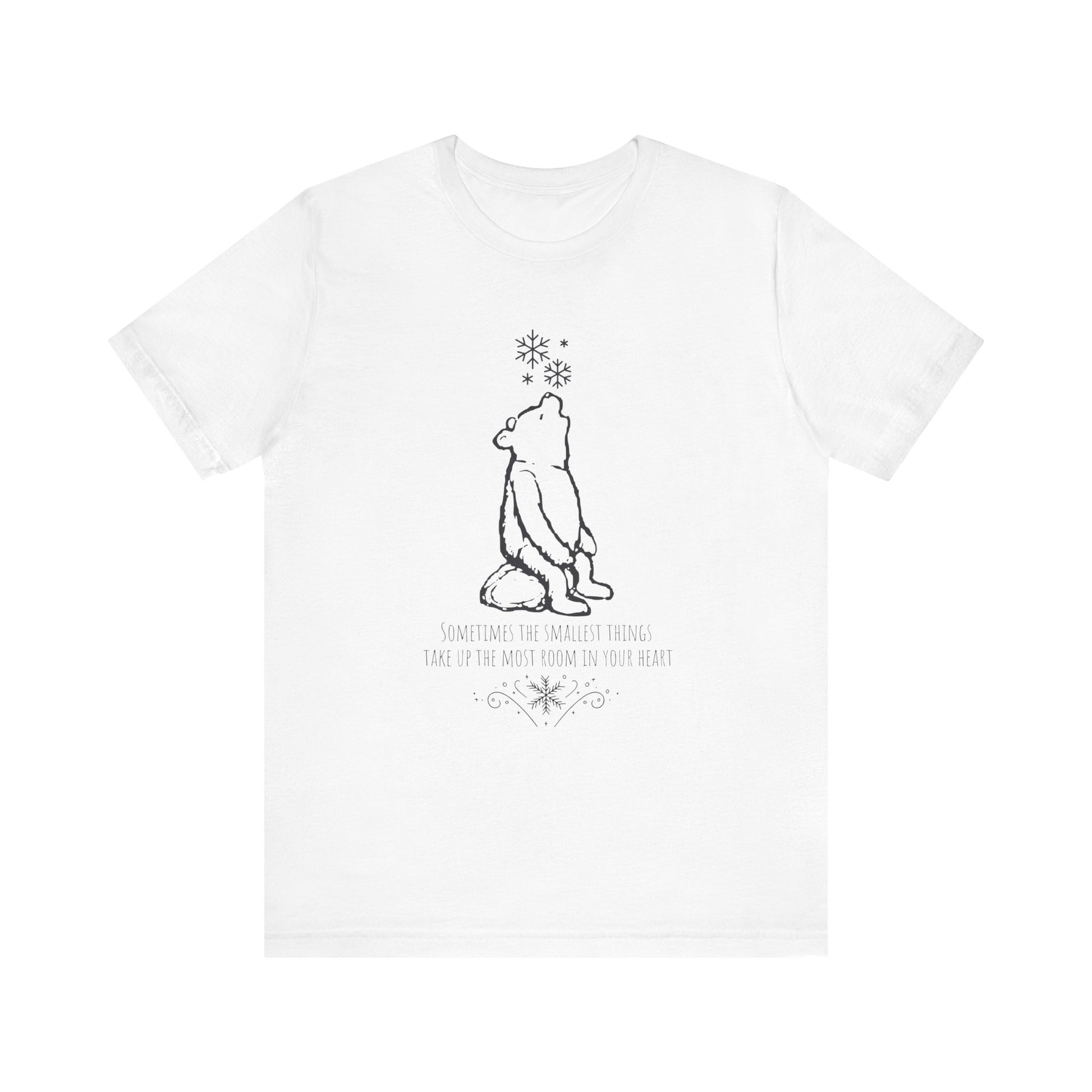 Winnie The Pooh Christmas Shirt, Pooh Bear Holiday T-Shirt, Family Matching Christmas Vacation Tshirts, A.A. Milne Shirt,  Book Lover Gifts T-Shirt Printify White XS 