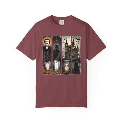 Edgar Allan Poe T-Shirt Gothic Graphic Tee The Raven Nevermore Quote Horror Literature Shirt Dark Academia Aesthetic Halloween Party Gift T-Shirt Printify Vineyard S