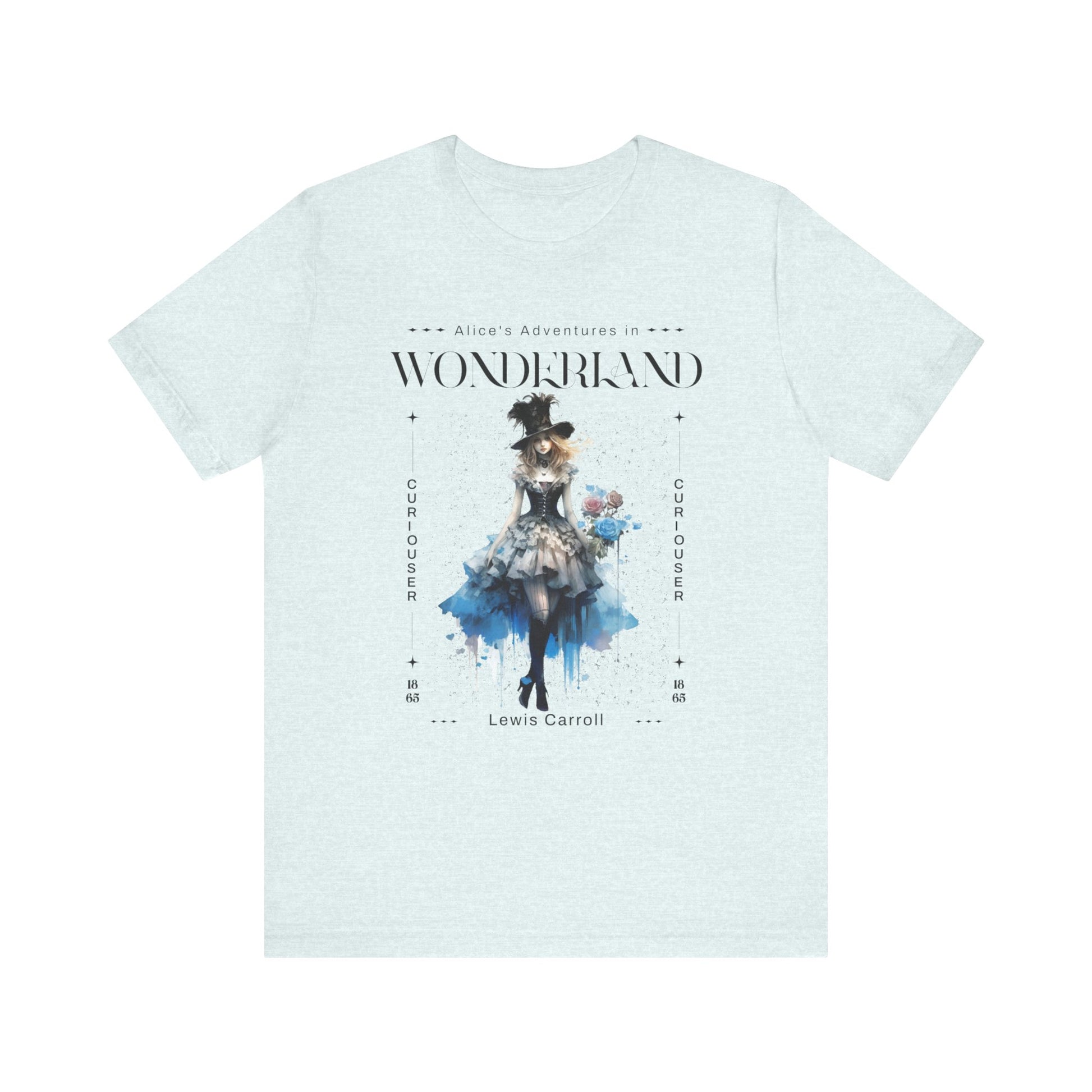 3001 Unisex Jersey Short Sleeve Tee Alice in Wonderland T-Shirt Printify Heather Ice Blue S 