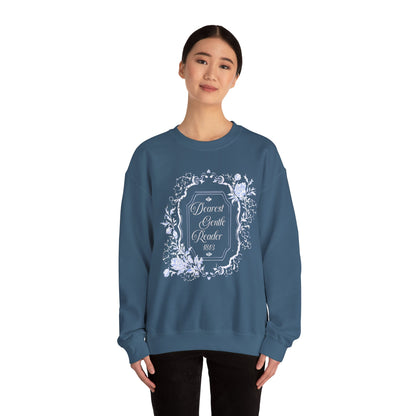 Dearest Gentle Reader Sweatshirt Regency England Ton Society Papers Gift For Historical Romance Fan Drama Romance Reader Gift Bookclub Gift Sweatshirt Printify   