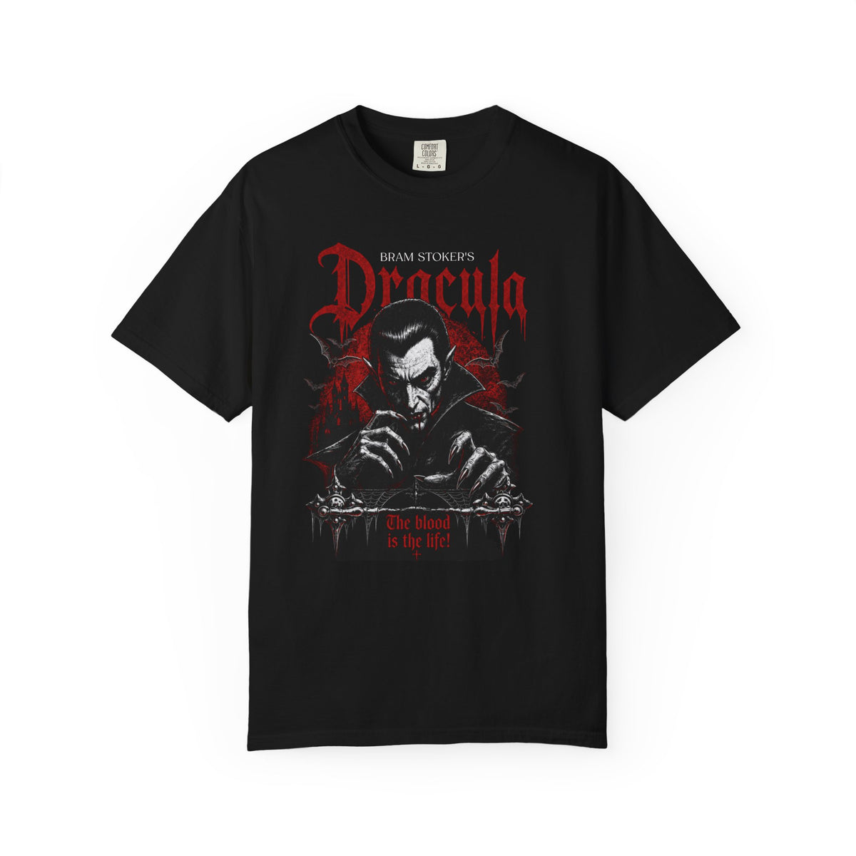 Dracula TShirt, Bram Stoker Fan, Horror Sweatshirt, Gothic Vampire Jumper, Halloween Tee, Spooky Season Fall Monster T-Shirt, Unisex Shirt