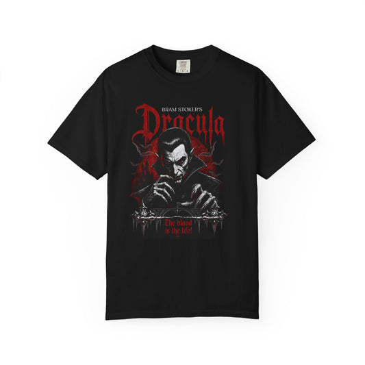Dracula TShirt, Bram Stoker Fan, Horror Sweatshirt, Gothic Vampire Jumper, Halloween Tee, Spooky Season Fall Monster T-Shirt, Unisex Shirt