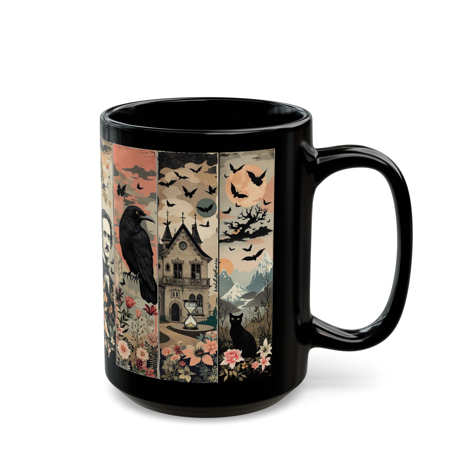 Edgar Allan Poe Mug Gothic Literary Gift For Book Lover Dark Academia Macabre Fall Coffee Cup Halloween Poetember Party Gift For Bookclub Mug Printify