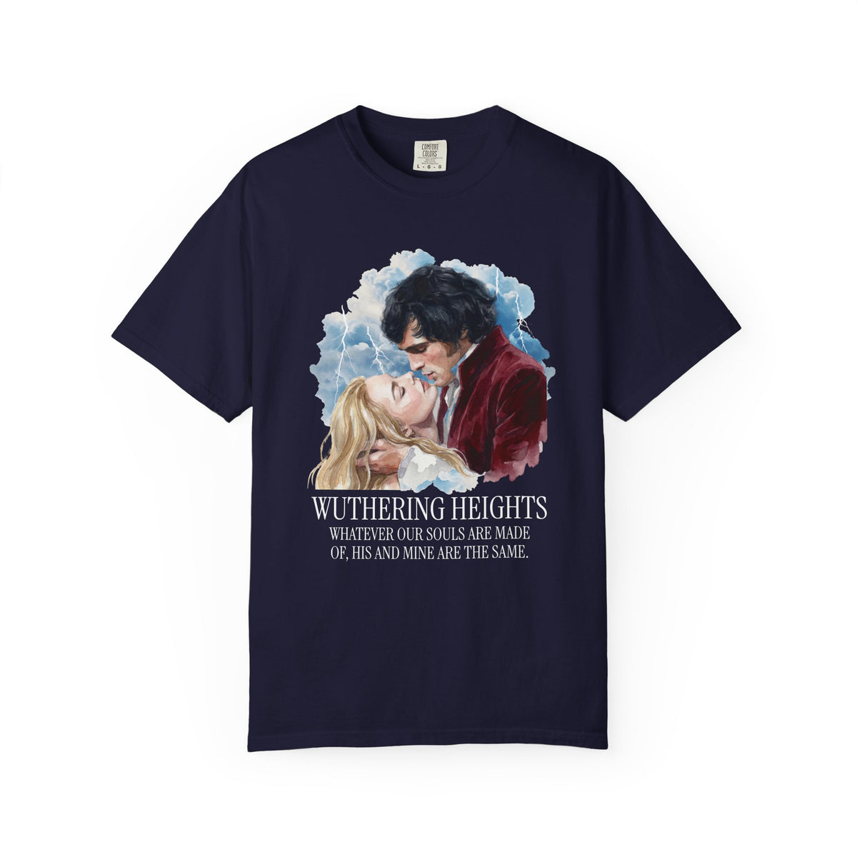 Wuthering Heights Romance Illustration T-shirt | Gothic Novel Quote Tee