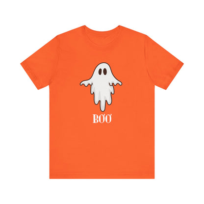 Halloween Ghost  TShirt,  Cute Ghost Shirt, Spooky Season Tee, Halloween Party T-Shirt, Autumn Style T Shirt, Trick or Treating Style, T-Shirt Printify Orange XS 