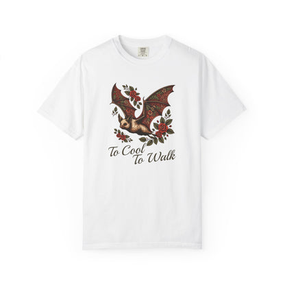 Bat Retro Goth TShirt Vintage Grunge Style Bat Shirt For Halloween Party Spooky Vibes Witchy Dark Academia Comfort Colors Oversized Shirt T-Shirt Printify White S