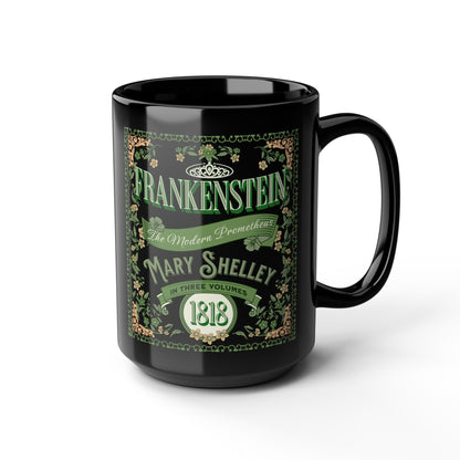 Frankenstein Coffee Mug Mary Shelley Vintage Style Gift For Bookclub Gothic Dark Academia Gift Classic Horror Movie Halloween Party Gift