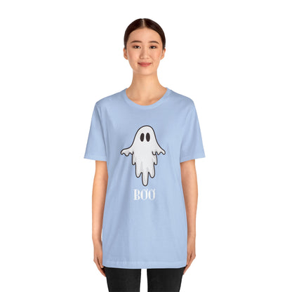 Halloween Ghost  TShirt,  Cute Ghost Shirt, Spooky Season Tee, Halloween Party T-Shirt, Autumn Style T Shirt, Trick or Treating Style, T-Shirt Printify   