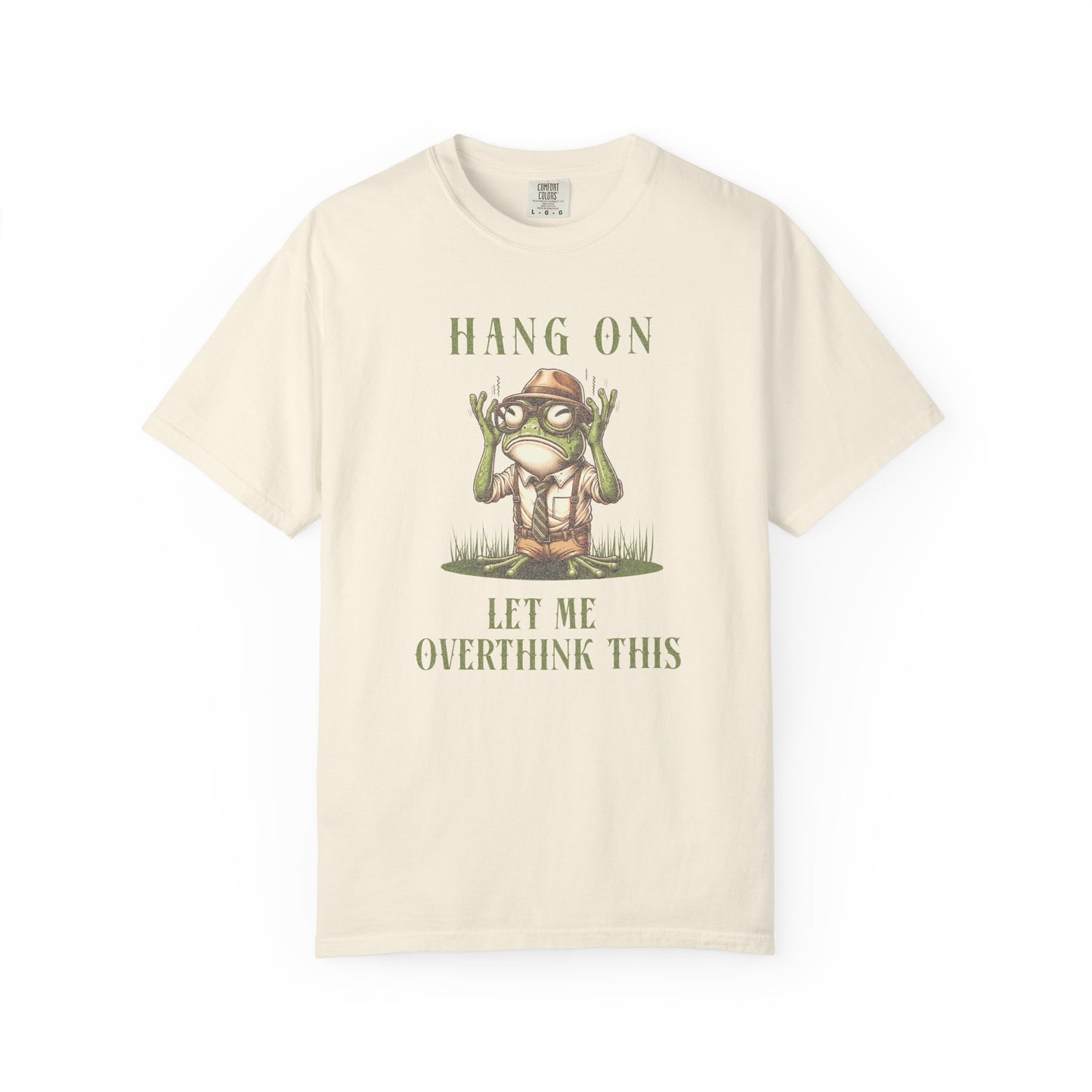 Funny Frog T-Shirt Retro Froggy Meme Shirt Vintage Frog And Toad Aesthetic Frog Lover Gift For Her Overthinking Birthday Viral Trendy Shirt T-Shirt Printify Ivory S
