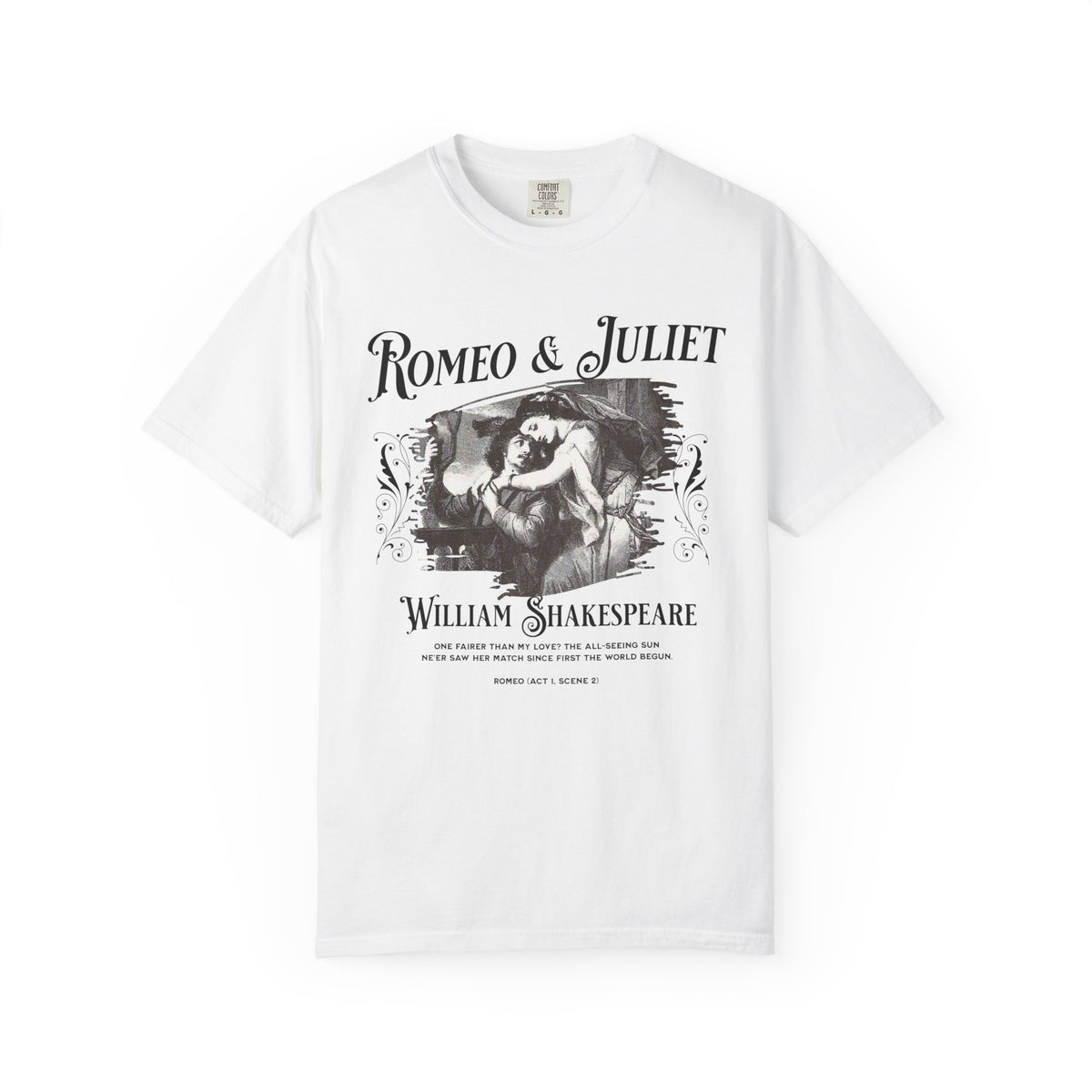 Romeo And Juliet TShirt Gift For William Shakespeare Fan Theatre Lovers Shirt Dark Academia Gift Bookish Merch Playwrite Actor Gift T-Shirt Printify White S