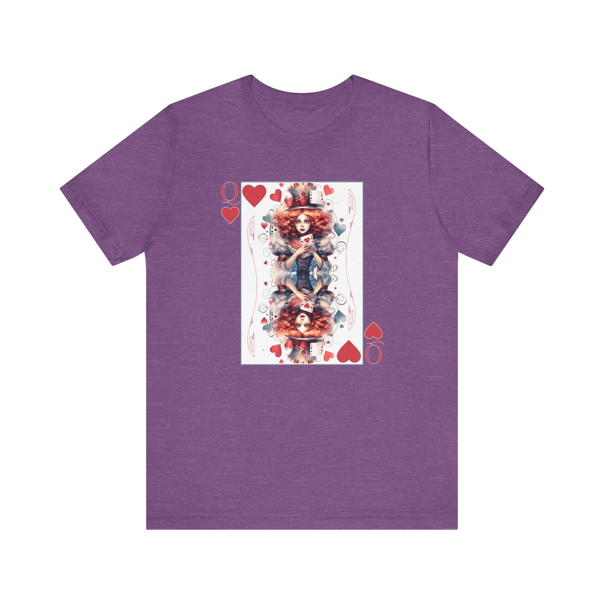 3001 Unisex Jersey Short Sleeve Tee Alice in Wonderland T-Shirt Printify Heather Team Purple S 