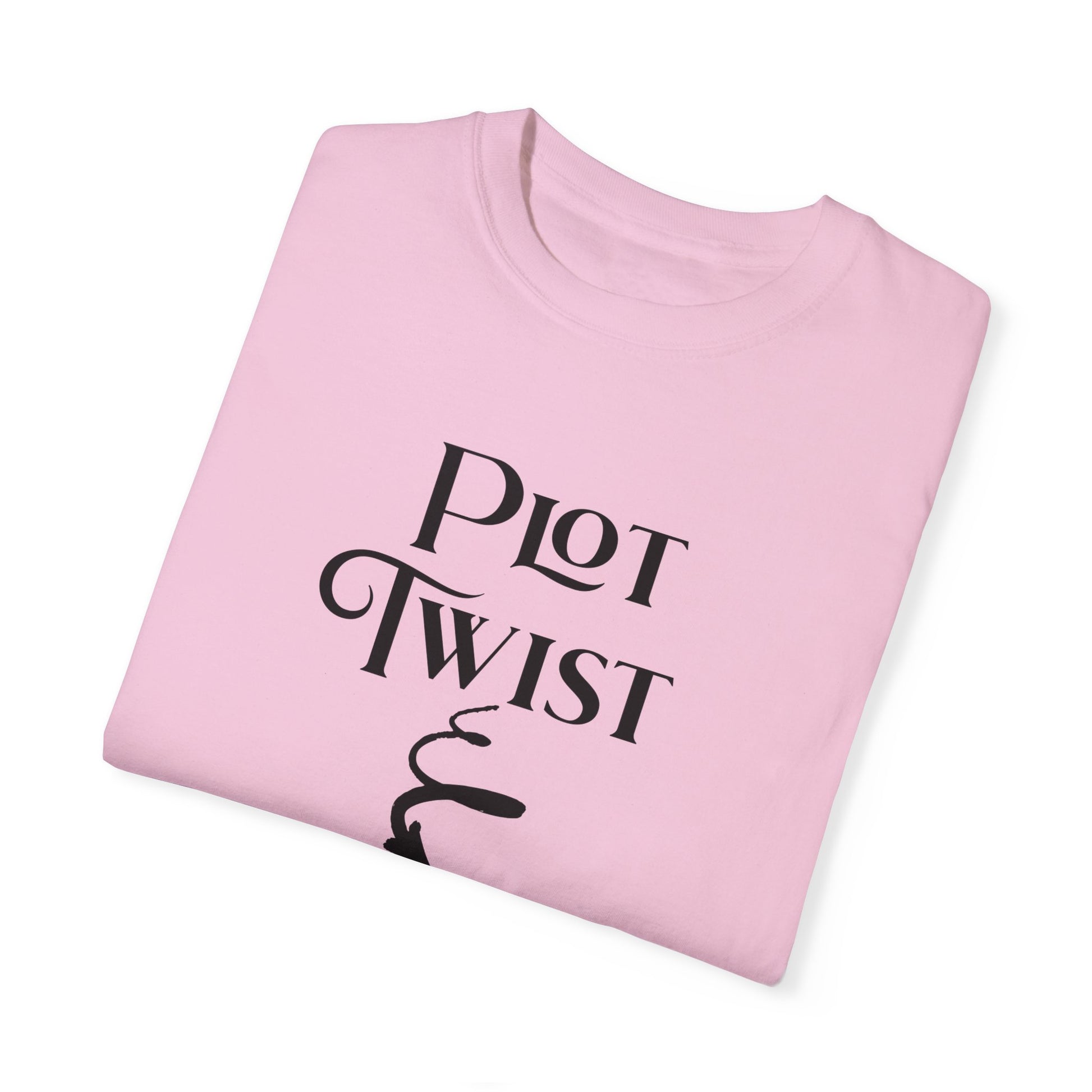 Plot Twist T-Shirt Author Shirt Pregnancy Announcement For Expecting Blog Writers Journalists Gift For Her Baby Shower Gift Baby Reveal T-Shirt Printify   