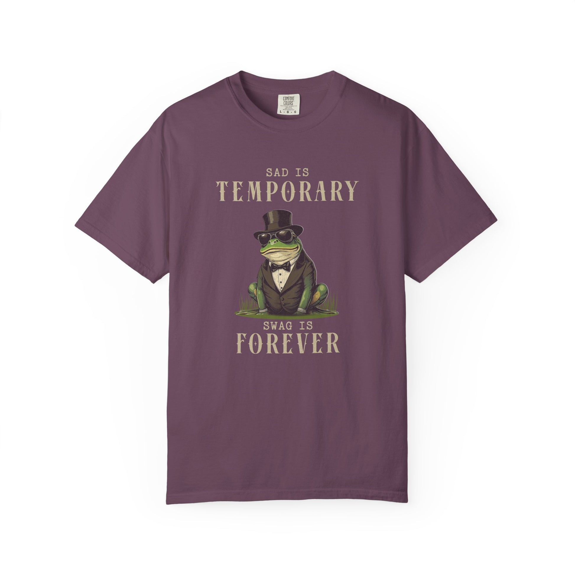 Funny Frog T-Shirt Retro Self Care Froggy Meme Shirt Vintage Frog And Toad Aesthetic Frog Lover Gift For Her Birthday Viral Trendy Shirt T-Shirt Printify Berry S