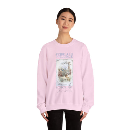 Jane Austen Sweatshirt, Pride & Prejudice Historical Romance Sweater, Bookish Literary Jane Austen Fan Art Gift for Her, Bookclub Shirt Sweatshirt Printify   