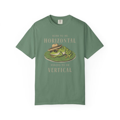 Funny Frog T-Shirt Retro Vibes Cute Froggy Meme Shirt Vintage Frog And Toad Aesthetic Frog Lover Gift For Her Birthday Viral Trendy Shirt T-Shirt Printify Light Green S