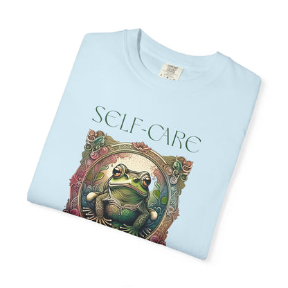 Green Yoga Frog Self-Care Is Toad-ally Important Unisex T-Shirt, Casual Wear, Highlander Fan Gift,