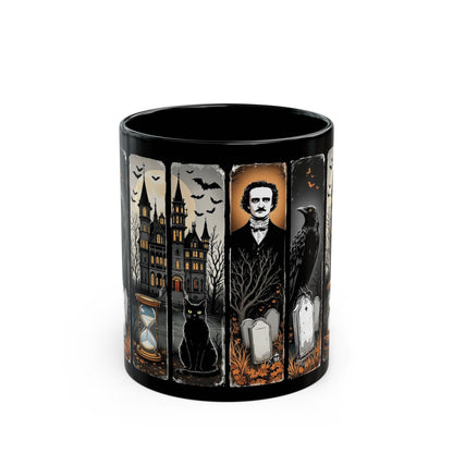 Edgar Allan Poe Mug Gothic Literary Gift For Book Lover Dark Academia Macabre Fall Coffee Cup Halloween Poetember Party Gift For Bookclub Mug Printify 11oz