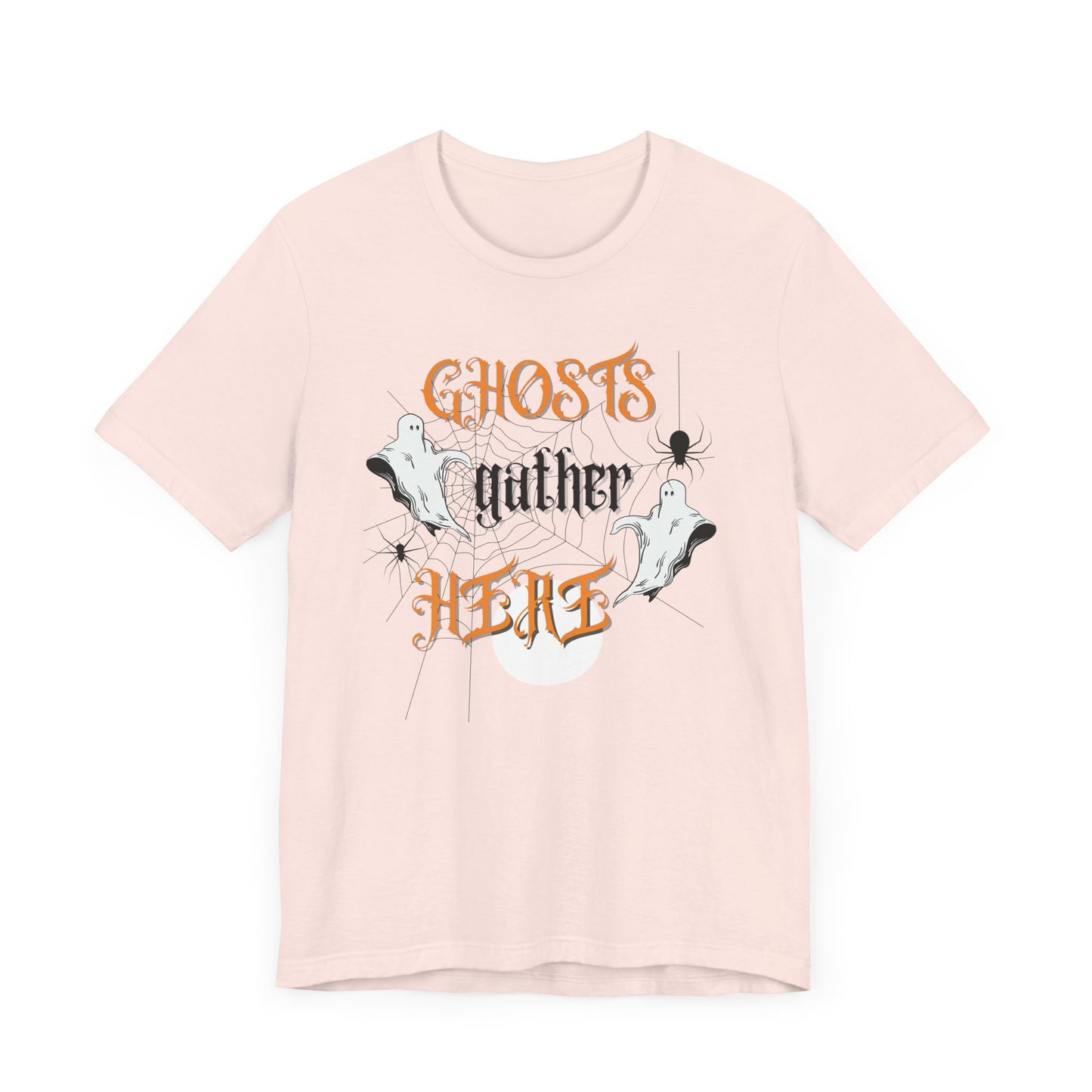 Halloween Ghosts and Spiders & TShirt, Spooky Season Tee,  Trick or Treating Shirt, Halloween Party T-Shirt, Creepy Autumn Style T Shirt T-Shirt Printify   