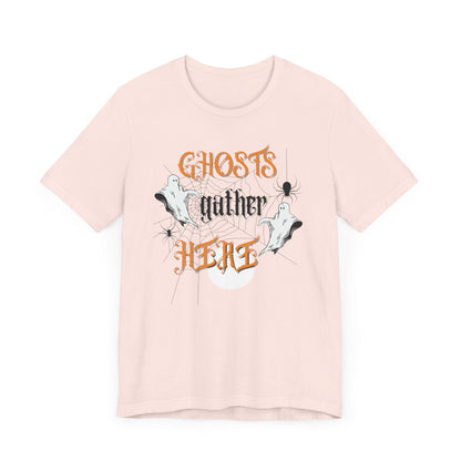 Halloween Ghosts and Spiders & TShirt, Spooky Season Tee,  Trick or Treating Shirt, Halloween Party T-Shirt, Creepy Autumn Style T Shirt T-Shirt Printify   