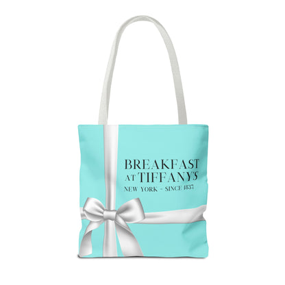 Personalized Breakfast At Tiffany's Tote Bag Retro Audrey Hepburn Theme Gift For Bridal Shower Party Favor Birthday Gift Bride Tote Bags Bags Printify   