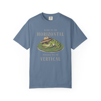 Funny Frog T-Shirt Retro Vibes Cute Froggy Meme Shirt Vintage Frog And Toad Aesthetic Frog Lover Gift For Her Birthday Viral Trendy Shirt T-Shirt Printify Blue Jean S