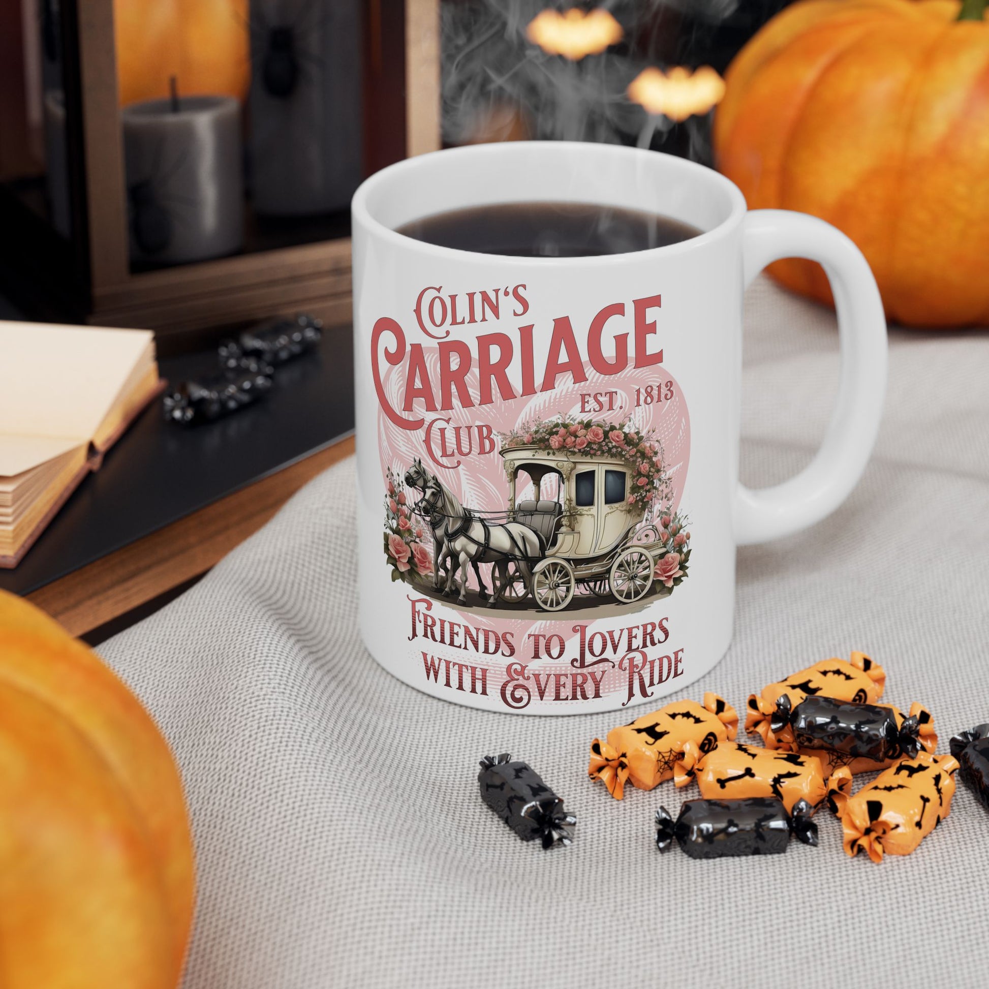 Colins Carriage Club Mug Regency England Ton Society Gift For Bridgerton Fan Historical Drama Penelope Romance Reader Gift Bookclub Gift Mug Printify   