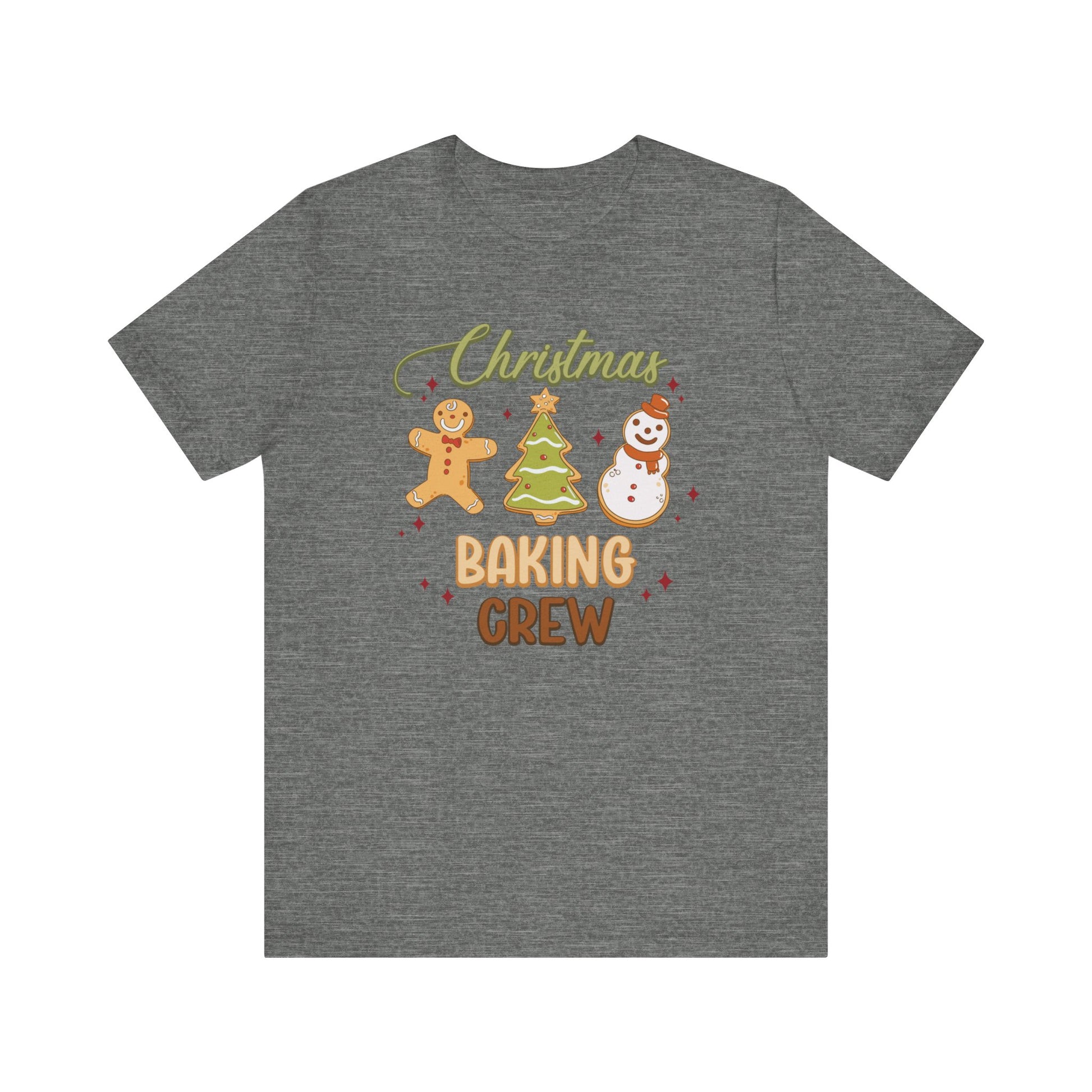 Christmas Baking Crew Shirt, Christmas Baking Team Matching TShirt, Christmas Baking Shirt, Women's Christmas Shirts, Christmas Cookie Crew T-Shirt Printify Deep Heather XS 