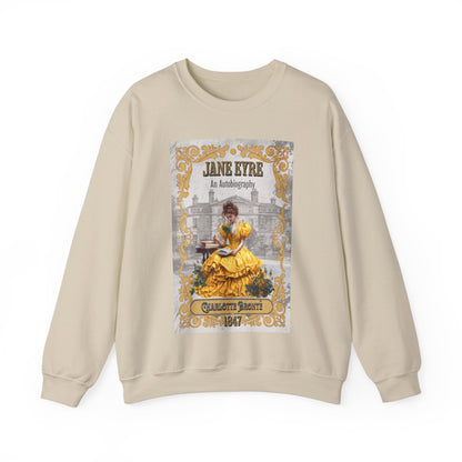 Jane Eyre Sweatshirt, Charlotte Brontë Historical Romance Sweater, Bookish Literary Brontë Sisters Fan Art Gift, Gift for Her, Readers, Sweatshirt Printify S Sand 