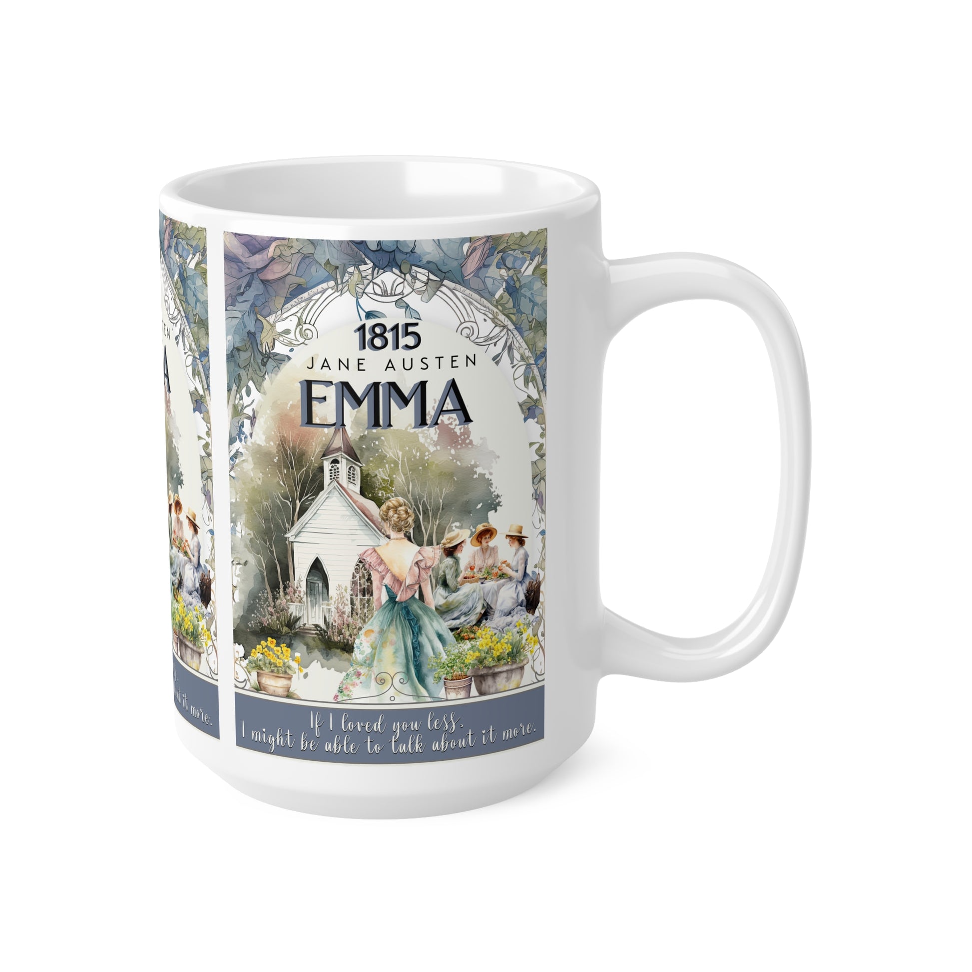 EUROPE Emma Ceramic Coffee Cups, 11oz, 15oz Mug Printify   